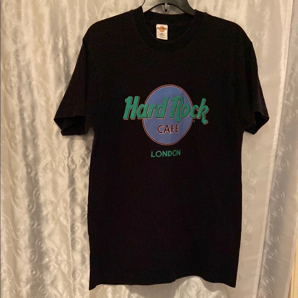 Hard Rock Cafe London Black T-Shirt Men’s Size Large 🔥 YB2
